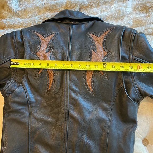 Harley Davidson motorcycle jacket & vest 2 piece - Picture 11 of 16